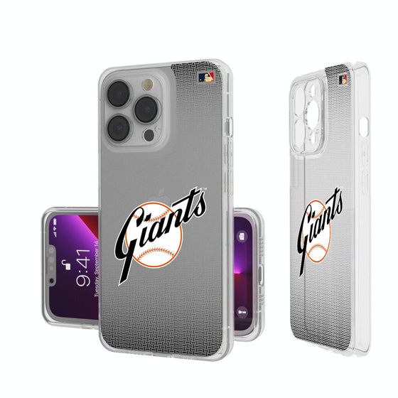 San Francisco Giants 1958-1967 - Cooperstown Collection Linen Clear Phone Case-0