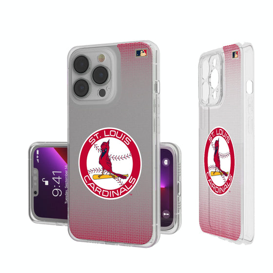 St Louis Cardinals 1966-1997 - Cooperstown Collection Linen Clear Phone Case-0