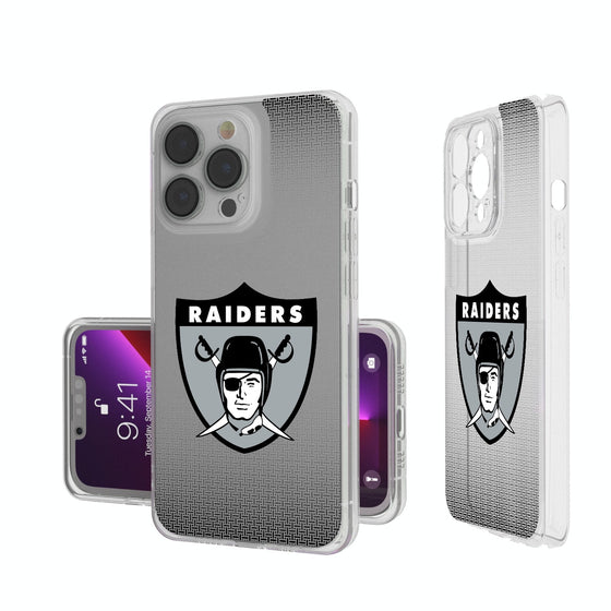 Oakland Raiders 1963 Historic Collection Linen Clear Phone Case-0