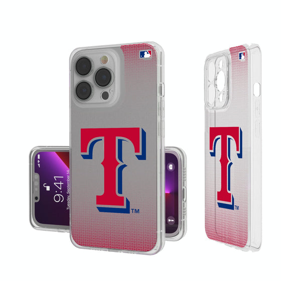 Texas Rangers Linen Clear Phone Case-0