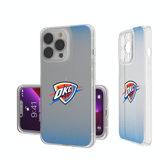 Oklahoma City Thunder Linen Clear Phone Case-0