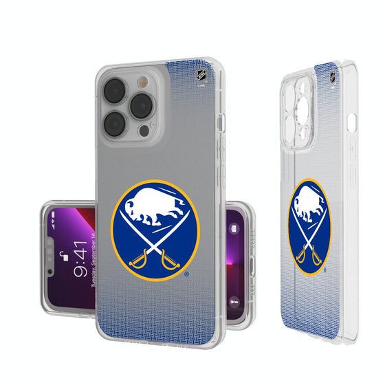 Buffalo Sabres Linen Clear Phone Case-0