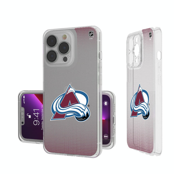 Colorado Avalanche Linen Clear Phone Case-0