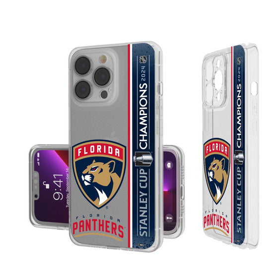 Florida Panthers 2024 Stanley Cup Clear Phone Case-0