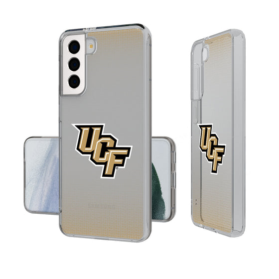 University of Central Florida Golden Knights Linen Clear Phone Case-0