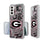 University of Georgia Bulldogs Paisley Clear Phone Case-0