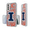 University of Illinois Fighting Illini Paisley Clear Phone Case-0