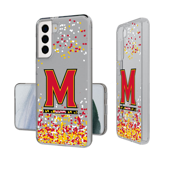 University of Maryland Terrapins Confetti Clear Phone Case-0