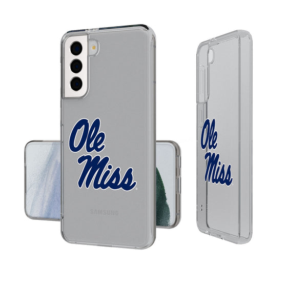 University of Mississippi Rebels Insignia Clear Phone Case-0