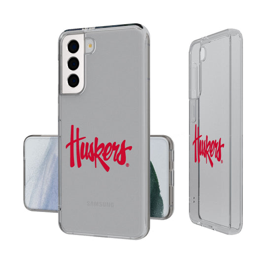 University of Nebraska Huskers Insignia Clear Phone Case-0