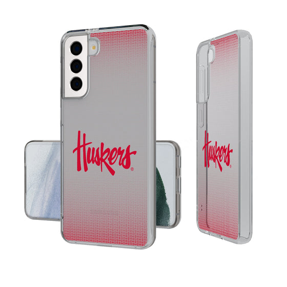 University of Nebraska Huskers Linen Clear Phone Case-0