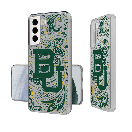 Baylor University Bears Paisley Clear Phone Case-0