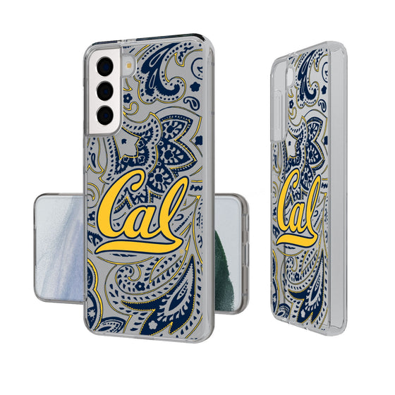 University of California Berkeley Golden Bears Paisley Clear Phone Case-0