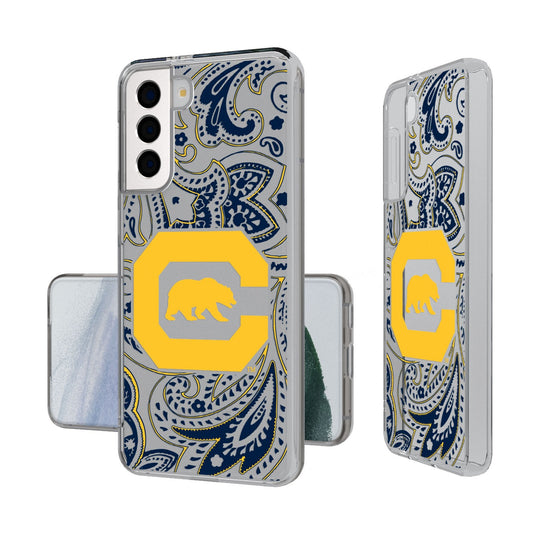 University of California Berkeley Golden Bears Paisley Clear Phone Case-0