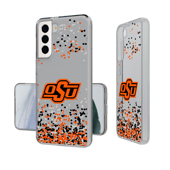 Oklahoma State University Cowboys Confetti Clear Phone Case-0