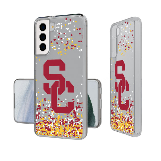 University of Southern California Trojans Confetti Clear Phone Case-0