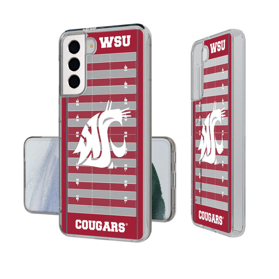 Washington State University Cougars Field Clear Phone Case-0