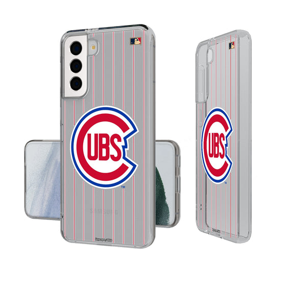 Chicago Cubs 1948-1956 - Cooperstown Collection Pinstripe Clear Phone Case-0