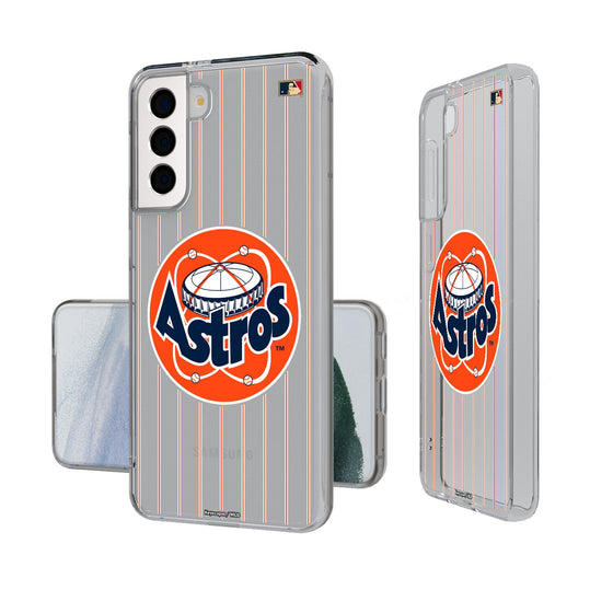 Houston Astros 1977-1993 - Cooperstown Collection Pinstripe Clear Phone Case-0