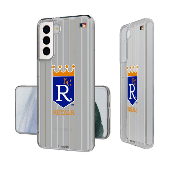 Kansas City Royals 1969-1978 - Cooperstown Collection Pinstripe Clear Phone Case-0