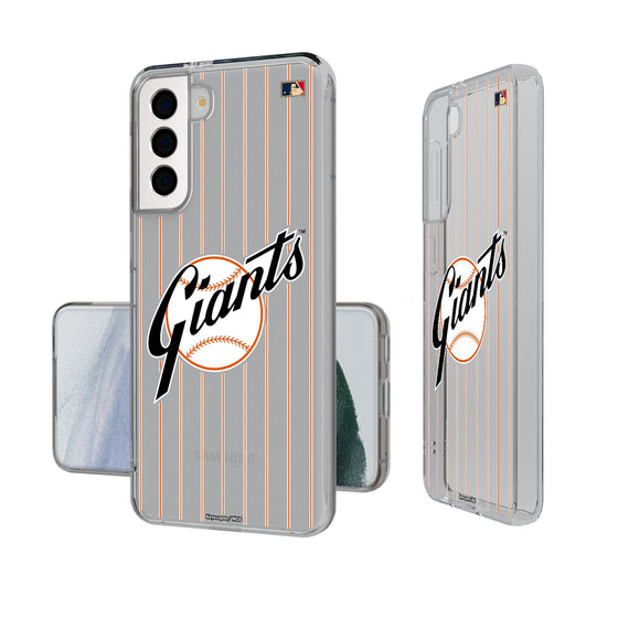 San Francisco Giants 1958-1967 - Cooperstown Collection Pinstripe Clear Phone Case-0