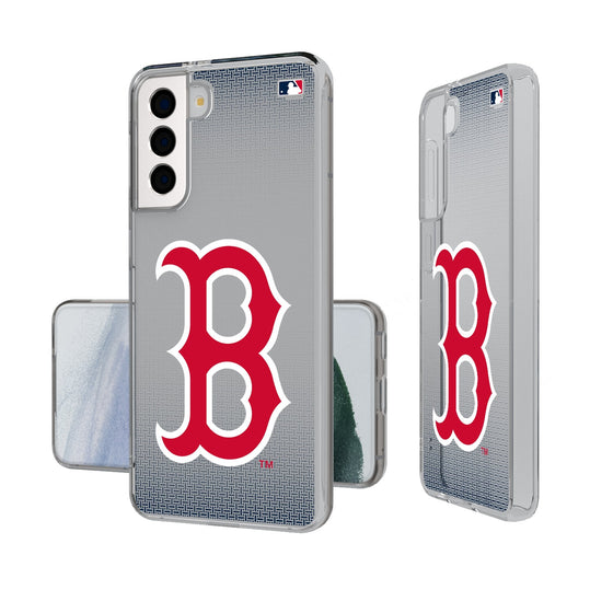 Boston Red Sox Linen Clear Phone Case-0