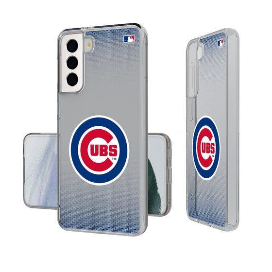 Chicago Cubs Linen Clear Phone Case-0