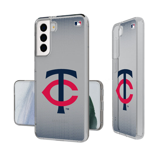 Minnesota Twins Linen Clear Phone Case-0