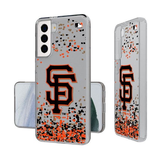 San Francisco Giants Confetti Clear Phone Case-0