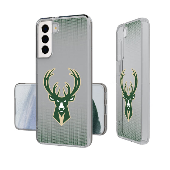 Milwaukee Bucks Linen Clear Phone Case-0