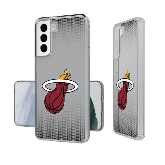 Miami Heat Linen Clear Phone Case-0