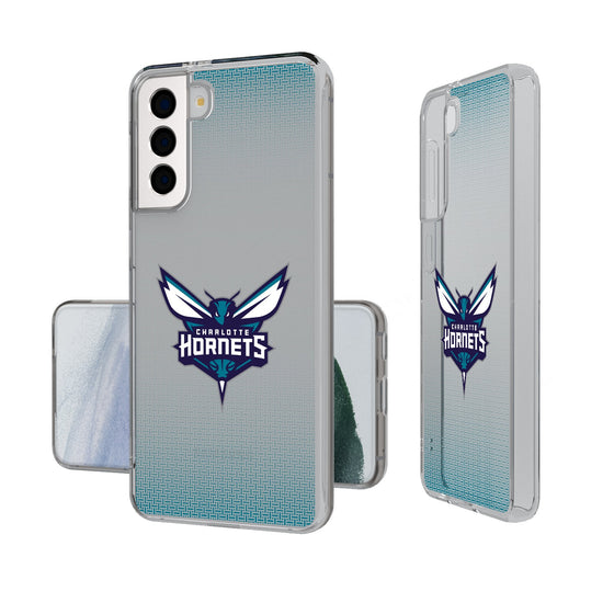 Charlotte Hornets Linen Clear Phone Case-0