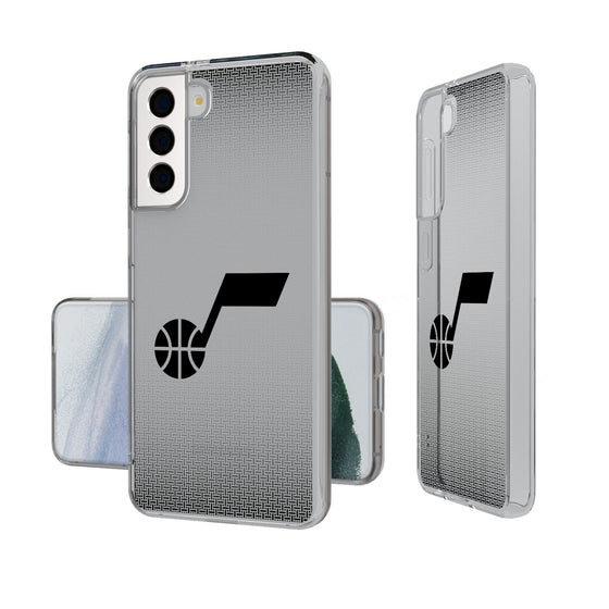 Utah Jazz Linen Clear Phone Case-0