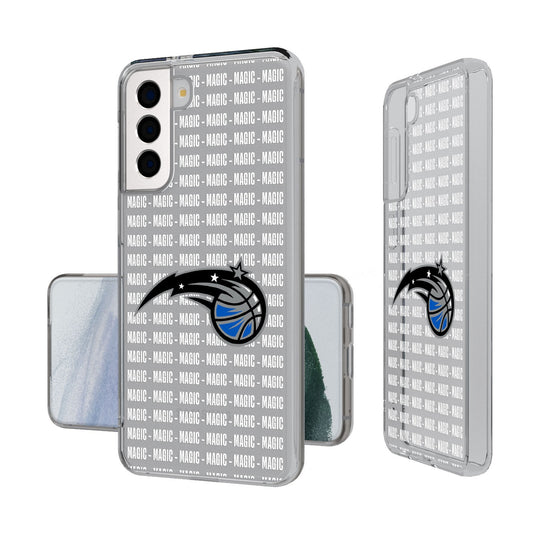 Orlando Magic Text Backdrop Clear Phone Case-0