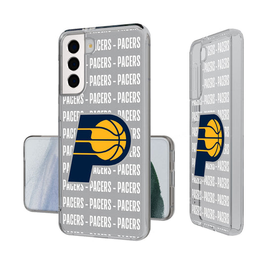 Indiana Pacers Text Backdrop Clear Phone Case-0