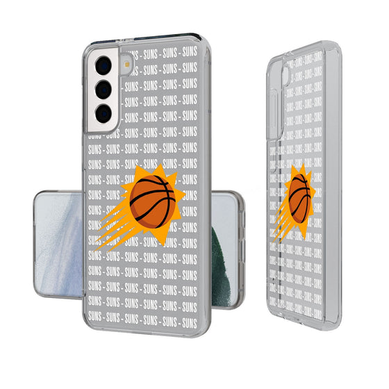 Phoenix Suns Text Backdrop Clear Phone Case-0