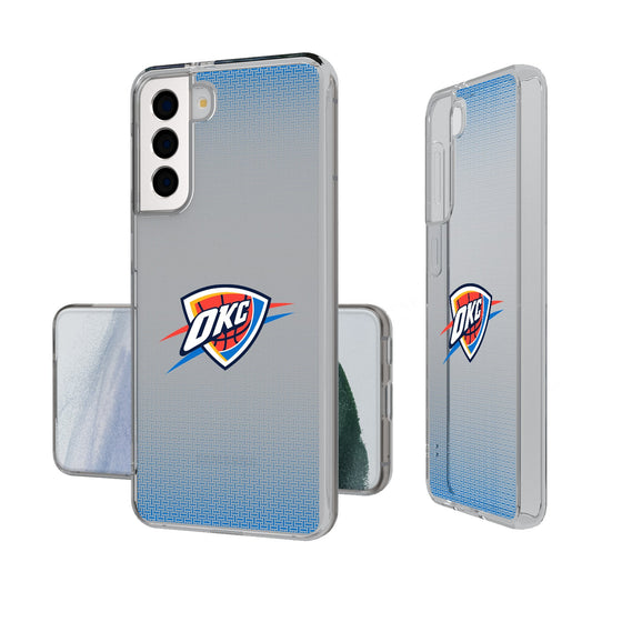 Oklahoma City Thunder Linen Clear Phone Case-0