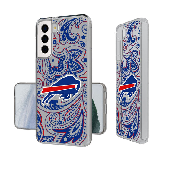 Buffalo Bills Paisley Clear Phone Case-0