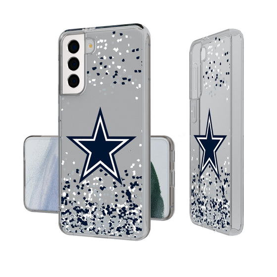 Dallas Cowboys Confetti Clear Phone Case-0