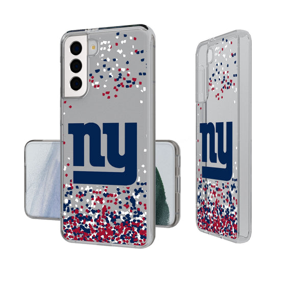 New York Giants Confetti Clear Phone Case-0