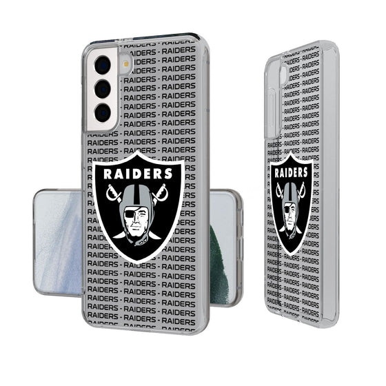 Las Vegas Raiders Blackletter Clear Case-1