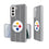 Pittsburgh Steelers Text Backdrop Clear Phone Case-0