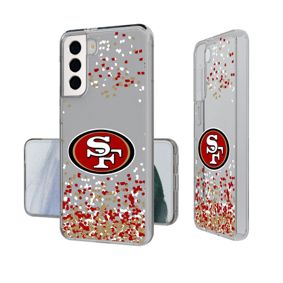 San Francisco 49ers Confetti Clear Case-1