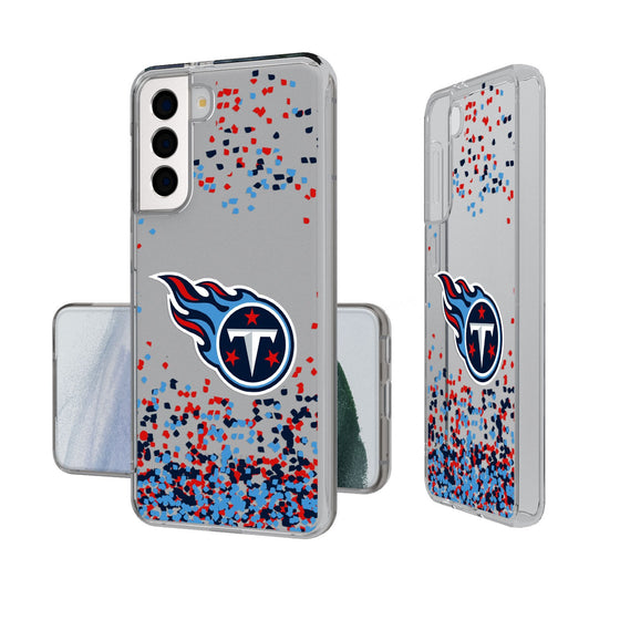 Tennessee Titans Confetti Clear Phone Case-0