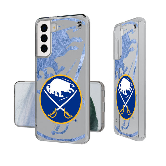 Buffalo Sabres Ice Tilt Clear Phone Case-0