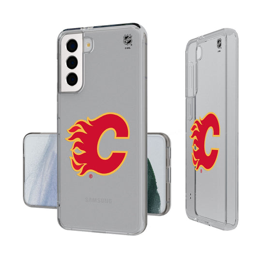 Calgary Flames Insignia Clear Phone Case-0