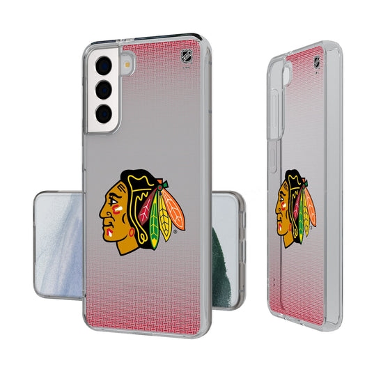 Chicago Blackhawks Linen Clear Phone Case-0