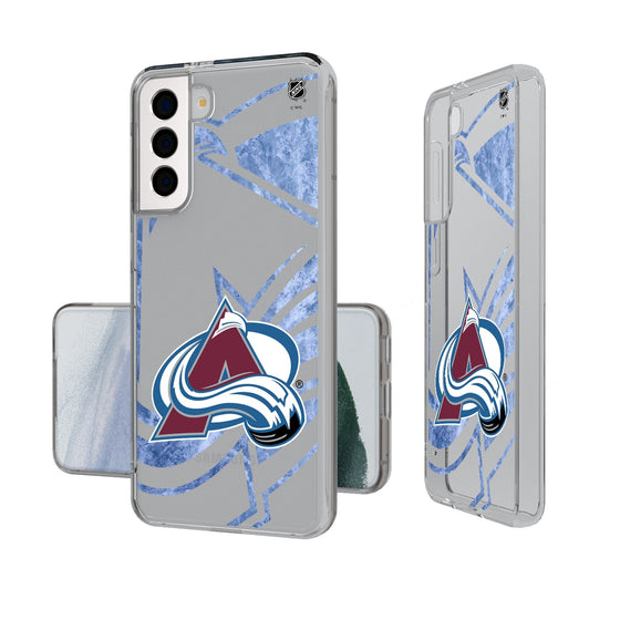 Colorado Avalanche Ice Tilt Clear Phone Case-0