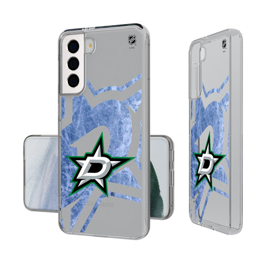 Dallas Stars Ice Tilt Clear Phone Case-0