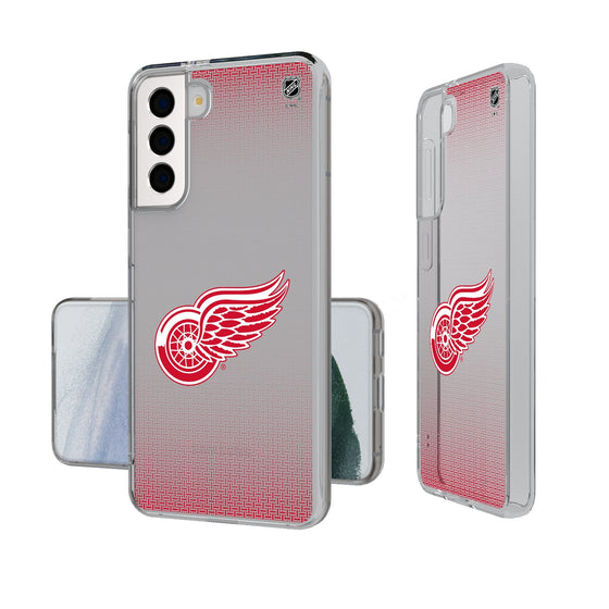 Detroit Red Wings Linen Clear Phone Case-0